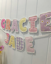 Load image into Gallery viewer, Signature White Bordered Letter Garland - $10 per letter