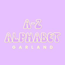 Load image into Gallery viewer, Custom Full A-Z Alphabet Garland